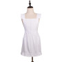 Love Potato Tablier de cuisine réglable en coton blanc rétro Cosplay Maid Tablier avec poches
