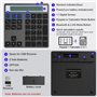 Pavé numérique Bluetooth - Avec calculatrice d'affichage - Clavier numérique sans fil Bluetooth 2 en 1 - Entrée de données + cal