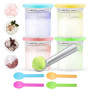 Aischens Conteneur de Glace 24 OZ Compatible avec Ninja CREAMi Deluxe NC500 NC501EU Sorbetière