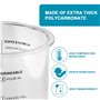 Aischens Conteneur de Glace 24 OZ Compatible avec Ninja CREAMi Deluxe NC500 NC501EU Sorbetière, 4 Pots avec Couvercles et Cuillè