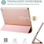 HUEZOE Étui de Protection Ultra Fin pour iPad 9,7" 2018/2017 - en Cuir synthétique - avec Fonction Support - pour iPad 9,7" - iP