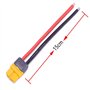 Yiqigou 2 Paires Amass XT60H XT60 Mâles Femelles Fiche Prise Connecteur Adaptateur avec 150 mm Câble en Silicone 12 AWG