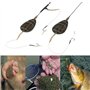 10 Pièces Pêche Méthode Feeder en Ligne, Mangeoire de Pêche en Ligne, pour Pêcher la Carpe 15g 20g 25g 35g