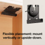 Sanus Support Mural pour amplificateur Sonos – Design Fin Noir avec loquet verrouillable pour Plus de sécurité – Support Discret