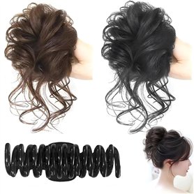 Lot 2 Pinces à Cheveux avec Pince à Chignon