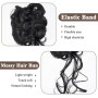 Lot 2 Pinces à Cheveux avec Pince à Chignon, Postiche pour Jeu Rôle D'halloween, Usage Quotidien (Noir/Marron Clair)