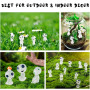 Wekuw Lumineux Arbre Elfes, 20 Pièces Princesse Mononoke Figurine Arbre Elfes Figurines Fantômes Lumineuses Résine Princesse Mon