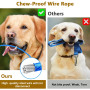 TenaLucy 2 Pièces Ceinture Chien Voiture,Ceinture Securite Chien Voiture Ceintures de Sécurité Corde Laisse de Câble de Chaîne C