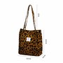 CHAOTEMAI Sacs Bandoulière Femme Sacs de Courses et Cabas Sac de Plage Cabas Velours Côtelé Femme Grand a Main Travailetudiante 