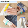 JOZMMZEOOA Marque Page 6 Pièces Marque Page Automatique Trois Couleurs Automatique en Silicone Personnalisation Animal Marque Pa