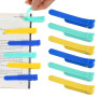 JOZMMZEOOA Marque Page 6 Pièces Marque Page Automatique Trois Couleurs Automatique en Silicone Personnalisation Animal Marque Pa