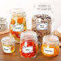 JOZMMZEOOA Etiquettes Autocollantes,750 Pièces Etiquette Epices 30 X 50 MM Etiquette Cadeau Bocaux Confiture Etiquettes Autocoll