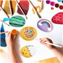 GIUSOBG Galets a Peindre 20 Galets Plats à Peindre 6-11 cm Grands Galets Lisses DIY Peintes Rocher Bricolage Créatif Cailloux Ga