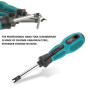 GIUSOBG 4pcs Magnétique Jeu de Tournevis Tournevis en Forme U 1.7/2.0/2.3/2.6, Antidérapant Kit de Tournevis de Précision Outil 
