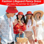 JOZMMZEOOA Costume de Sauveteur 4 Pcs Baywatch Lifeguard Costume Accessoires Sauveteur Ensemble Lifeguard Réglable Chapeau de Sa