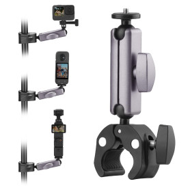 BRDRC Support de poignée de moto en aluminium pour appareil photo Insta360 X4 X3 Ace Pro Go 3S