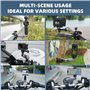 BRDRC Support de poignée de moto en aluminium pour appareil photo Insta360 X4 X3 Ace Pro Go 3S, pour DJI Osmo Pocket 3 2 Mobile 
