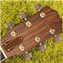 6pcs Tuning Pegs Verrouillage Tuners têtes de Machines avec vis Accessoire pour Guitare électrique Acoustique(6R)