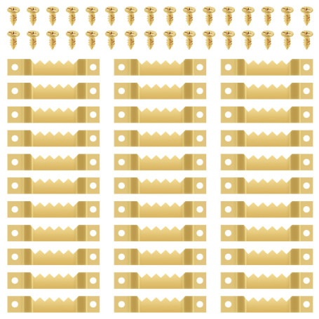 30 Pièces Accroche Tableau Crochet Cadre，Fixations pour Cadres，Mural Attache Cadre Accroche Cadre ，pour Cadres Photo Affiches Pe