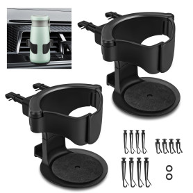 2 pièces Porte Gobelet Voiture Réglable Porte Bouteille Voiture Porte-Gobelets Boissons Et Café Destiné Aux Bouches D'aération d