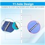 KILDOWS Lot de 100 Pochette Transparentes A4, Pochette Plastique PP A4 pour Classeurs 2/3/4 Anneaux, Pochettes A4 pour Documents