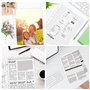 KILDOWS Lot de 100 Pochette Transparentes A4, Pochette Plastique PP A4 pour Classeurs 2/3/4 Anneaux, Pochettes A4 pour Documents