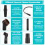 9 Pièces Accessoires pour Aspirateur，Embout Aspirateur - Brosse Aspirateur Universel，pour Meubles Brosse Aspirateur Accessoires，