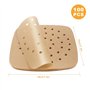 100 Papier Sulfurisé Air Fryer，Perforé Papier Cuisson Air Fryer，Jetable Antiadhésive Sans Huile Papier Parchemin Accessoires pou