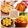 200 Papier Sulfurisé Air Fryer，Perforé Papier Cuisson Air Fryer，Jetable Antiadhésive Sans Huile Papier Parchemin Accessoires pou