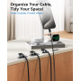 Magtame StayCable Câble USB C vers Lightning avec support de câble magnétique 1 m Charge rapide, tressé et synchronisation des d