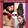 2 Pièces Bandeau Yeux Nuit pour Jeux Adultes, Bandeau Yeux Sommeil Confortable, Sexy Réglable Masque de Sommeil Satin pour Coupl