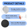 6 Pièces Plaques Metalliques pour Support Magnétique pour Telephone de Voiture, Metal Fines Plates avec Adhésif pour Support Voi
