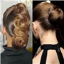 Filets à Cheveux Invisible,20 Pièces Filet Élastique Chignon,10 Pièces U Forme Pinces à Cheveu,pour Ballet, Danse, Infirmière Ai