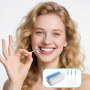 200 Pcs Brossettes Interdentaire,Bâtonnet Interdentaire Soft,pour Nettoyage Des Dents et La Santé Bucco-dentaire (Bleu)