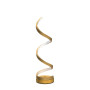Mille Lucciole 2 Pack Lampes de Chevet LED Lampe de Table Spirale 16W 4500k lumière naturelle lampe de table Or moderne haute lu