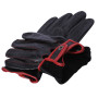 MGGM collection Gants de conduite en cuir à écran tactile pour hommes non doublés,NoirRouge,L