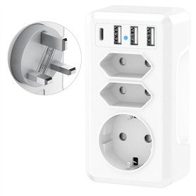 7 en 1 Adaptateur Prise Anglaise