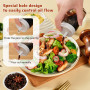 Byfoyif 4 Pcs Bouteille Huile Olive avec Bec Verseur, 100ml Récipient Vinaigrette Anti-Goutte, Verseur Huile d'Olive en Verre, P