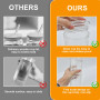 Byfoyif 2 Pcs Verre avec Couvercle et Paille 650 ml, Verre Bubble Tea Réutilisable, Gobelet Smoothie Transparent sans BPA, Tasse
