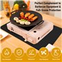 Tapis Résistant à la Chaleur, 40x60cm Tapis Anti Feu 600°C Tapis Ignifuge Silicone Antidérapant Imperméable pour Plans de Travai