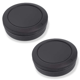 Lot de 2 cache-objectifs arrière pour appareil photo Canon EOS R1 R3 R10 R8 R7 R6II R6 R5II R5 R RP et plus avec monture RF