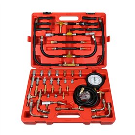 BELEY TU-443 Manomètre Pression Essence - Kit de Jauge de Testeur de Pression d'Injection de Carburant avec Adaptateur et Jauge