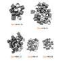 QWORK® 131 Pièces Kit de Réparation de Filetage, Outil de Réparation de Filetage avec Inserts Filetés Metal M5/M6/M8/M10/M12