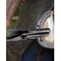 QWORK® Lot de 5 Kit pour Changer de Fer à Cheval, Pince à Sabots - Couteau à Sabot - Râpe à Sabot - Marteau à Sabot - Pince à Ri
