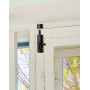 QWORK® 2X Verrou targette en alliage d'aluminium - 130 x 37 mm - boulon Ø 12 mm - Loquet coulissante pour porte, fenêtre, portai