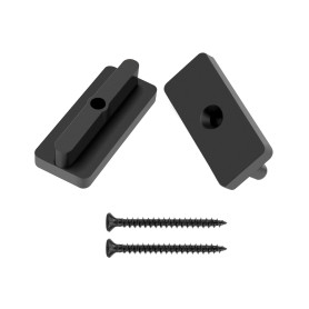 QWORK® 200pcs Clips de fixation en plastique haute densité pourlame terrasse composite - 5 mm Entretoises cachées avec vis