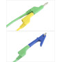 QWORK 5PCS Fils de Test de Multimètre Électronique - 19A 1000V 5 Câble de Test avec Fiche Banane 4mm et 10 Pinces Crocodiles pou