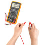 QWORK 5PCS Fils de Test de Multimètre Électronique - 19A 1000V 5 Câble de Test avec Fiche Banane 4mm et 10 Pinces Crocodiles pou