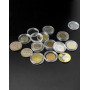 QWORK® 200PCS Capsules de Pièces de Monnaie pour Collection de Pièces - 25 mm