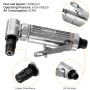 QWORK® Meuleuse d'Angle Pneumatique pour Polissage et Meulage - 12000 tr/min - Connecteur Rapide 1/4" - Bar - avec 4 Disques Pol